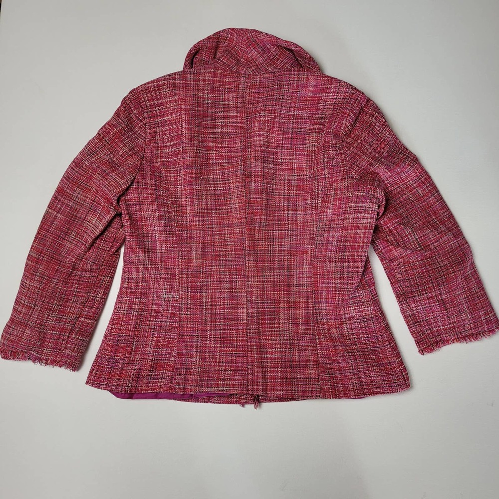 EUC Sigrid Olsen Silk Pink Tweed Blazer - Picture 2 of 15